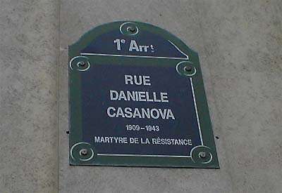 Rue Danielle Casanova près de l'Opéra à Paris